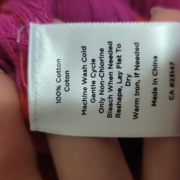 🌟Host Pick🌟 Talbots Fushia and Red Striped Sleeveless Cableknit Tank Top US L - Picture 7 of 9